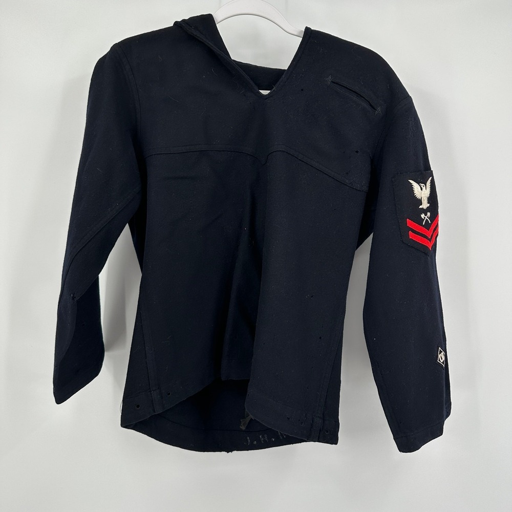US Navy Korea Undress Jumper Wool Seabees CB Construction Battalion Style